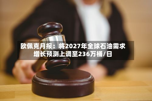 欧佩克月报：将2027年全球石油需求增长预测上调至236万桶/日-第2张图片