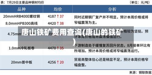 唐山铁矿费用查询(唐山的铁矿)-第2张图片