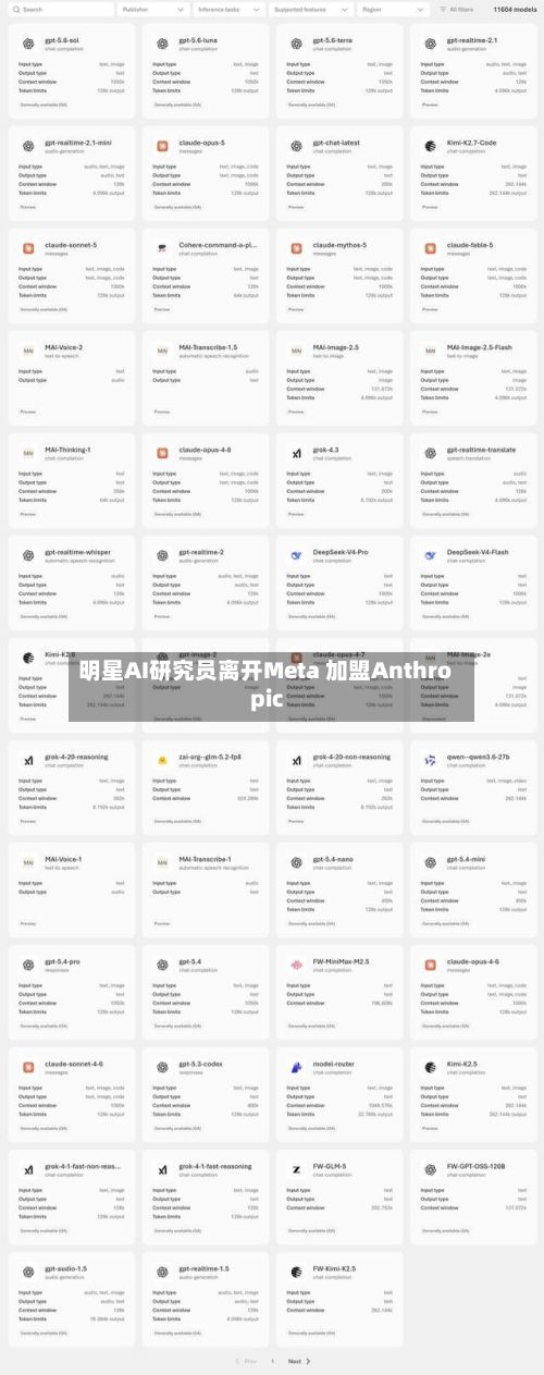 明星AI研究员离开Meta 加盟Anthropic-第2张图片