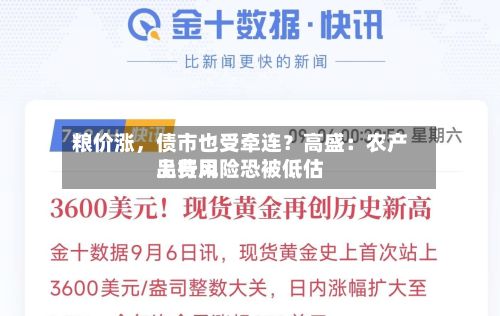 粮价涨，债市也受牵连？高盛：农产品费用上行风险恐被低估-第3张图片