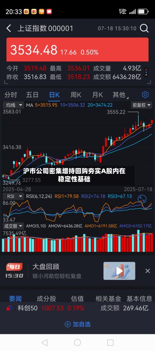 沪市公司密集增持回购夯实A股内在稳定性基础-第2张图片