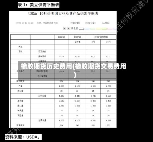 橡胶期货历史费用(橡胶期货交易费用)