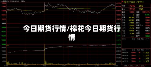 今日期货行情/棉花今日期货行情