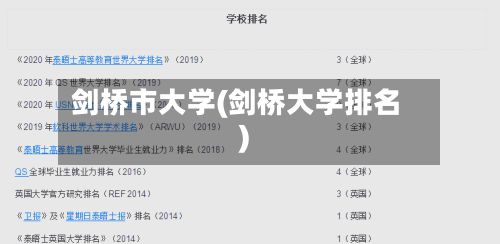 剑桥市大学(剑桥大学排名)-第3张图片