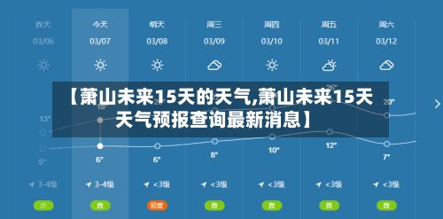 【萧山未来15天的天气,萧山未来15天天气预报查询最新消息】-第3张图片