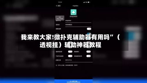我来教大家!微扑克辅助器有用吗”（透视挂）辅助神器教程-第2张图片