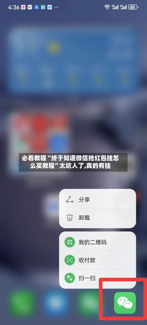 必看教程“终于知道微信抢红包挂怎么买教程	”太坑人了,真的有挂-第2张图片