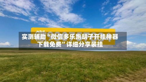 实测辅助“微信多乐跑胡子开挂神器下载免费”详细分享装挂-第2张图片