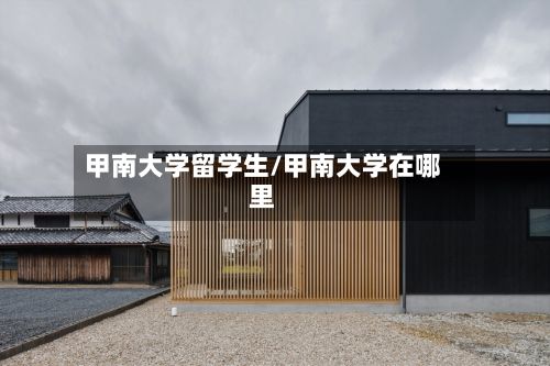 甲南大学留学生/甲南大学在哪里-第2张图片