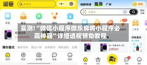 实测!“微信小程序微乐麻将小程序必赢神器”详细透视辅助教程-第2张图片