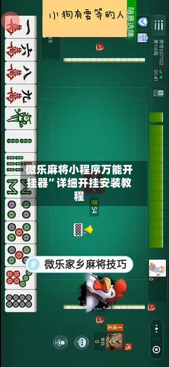 微乐麻将小程序万能开挂器”详细开挂安装教程-第2张图片