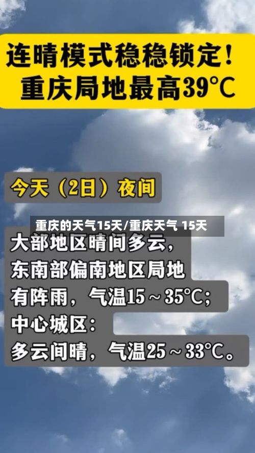 重庆的天气15天/重庆天气 15天-第2张图片