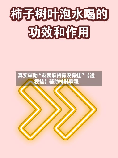 真实辅助“友聚麻将有没有挂	”（透视挂）辅助神器教程-第3张图片