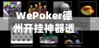 WePoker德州开挂神器透视”(开挂)辅助透视教程-第3张图片