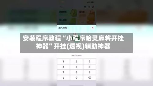 安装程序教程“小程序哈灵麻将开挂神器”开挂(透视)辅助神器-第2张图片
