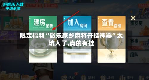 限定福利“微乐家乡麻将开挂神器	”太坑人了,真的有挂-第2张图片