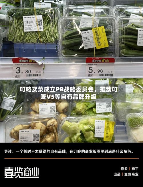 叮咚买菜成立PB战略委员会，推动叮咚V5等自有品牌升级