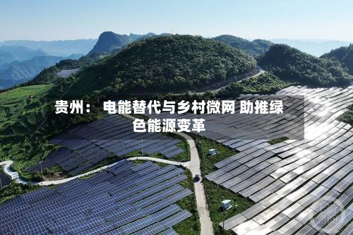 贵州： 电能替代与乡村微网 助推绿色能源变革-第3张图片