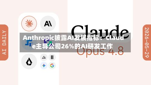 Anthropic披露AI发展指标：Claude主导公司26%的AI研发工作-第2张图片