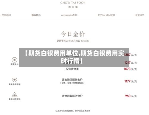 【期货白银费用单位,期货白银费用实时行情】-第2张图片