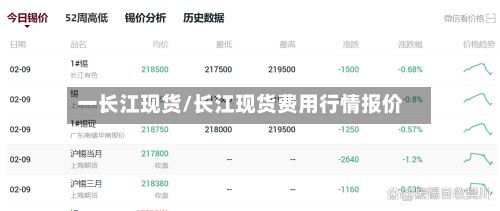 一长江现货/长江现货费用行情报价-第2张图片