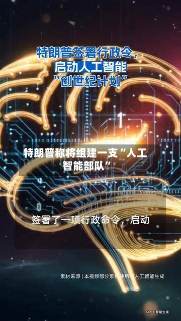 特朗普称将组建一支“人工智能部队”-第2张图片