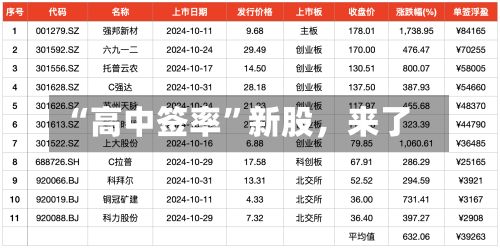 “高中签率	”新股，来了-第2张图片