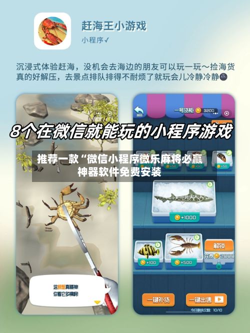 推荐一款“微信小程序微乐麻将必赢神器软件免费安装-第3张图片