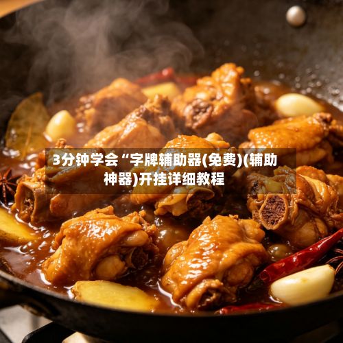 3分钟学会“字牌辅助器(免费)(辅助神器)开挂详细教程