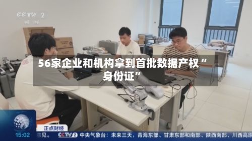 56家企业和机构拿到首批数据产权“身份证”