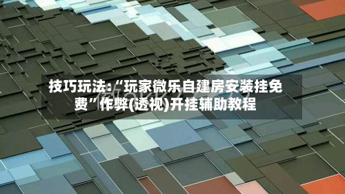 技巧玩法:“玩家微乐自建房安装挂免费”作弊(透视)开挂辅助教程-第2张图片