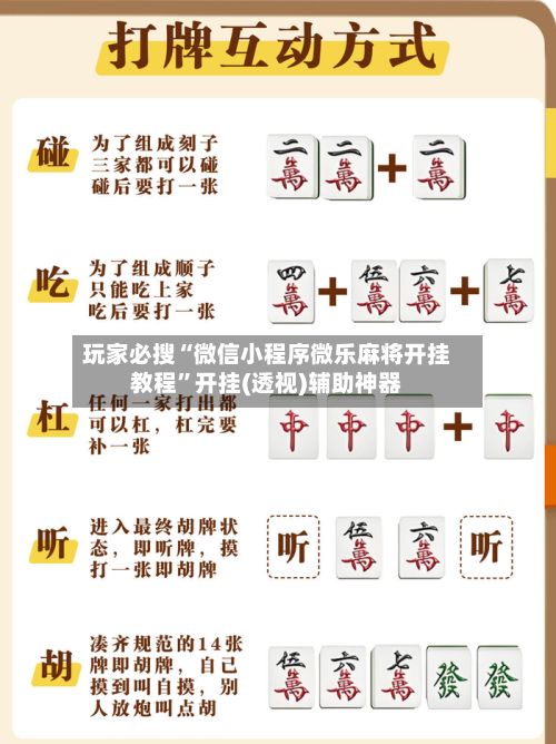 玩家必搜“微信小程序微乐麻将开挂教程	”开挂(透视)辅助神器-第3张图片