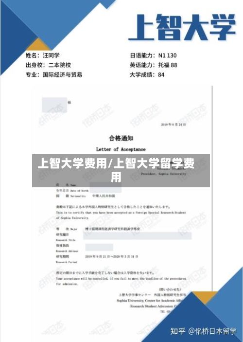 上智大学费用/上智大学留学费用-第3张图片