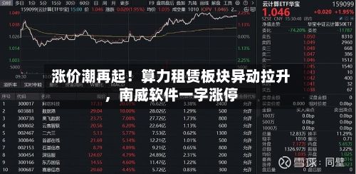 涨价潮再起！算力租赁板块异动拉升，南威软件一字涨停