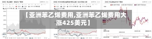 【亚洲苯乙烯费用,亚洲苯乙烯费用大涨425美元】-第2张图片