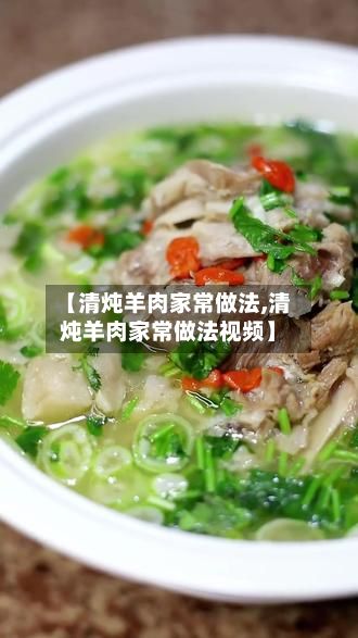 【清炖羊肉家常做法,清炖羊肉家常做法视频】