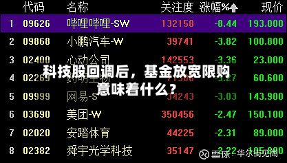 科技股回调后，基金放宽限购意味着什么？-第3张图片