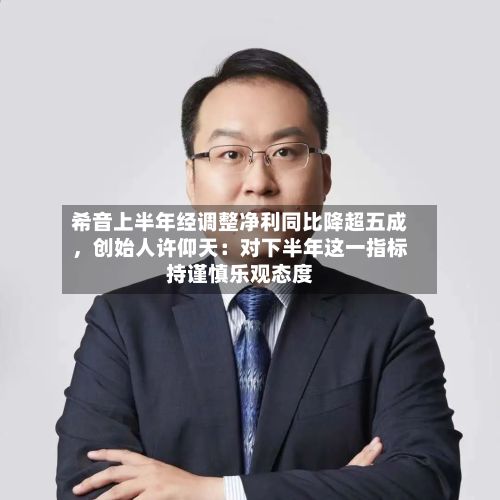 希音上半年经调整净利同比降超五成，创始人许仰天：对下半年这一指标持谨慎乐观态度-第2张图片