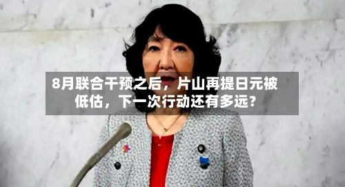 8月联合干预之后，片山再提日元被低估	，下一次行动还有多远？-第2张图片