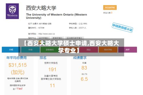【西安大略大学硕士申请,西安大略大学专业】-第3张图片