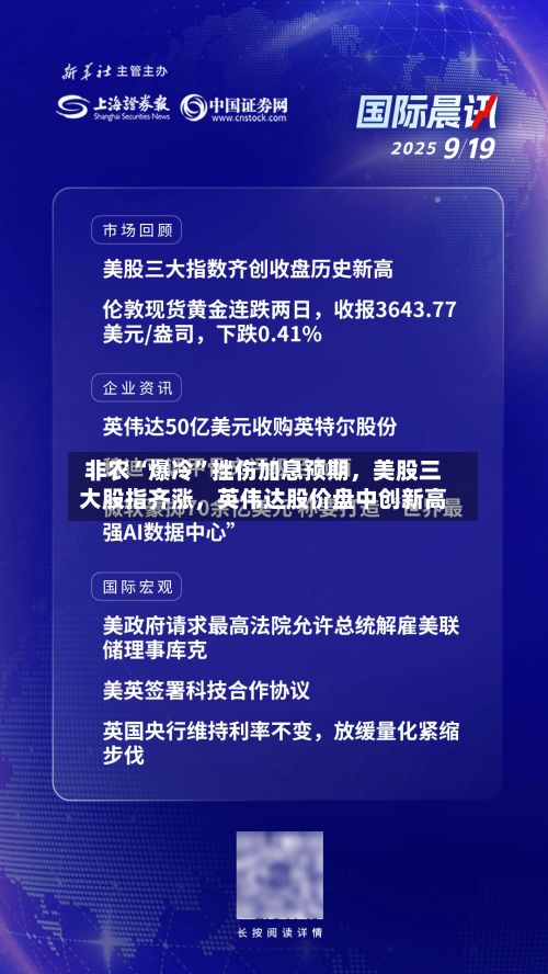 非农“爆冷”挫伤加息预期	，美股三大股指齐涨，英伟达股价盘中创新高-第2张图片