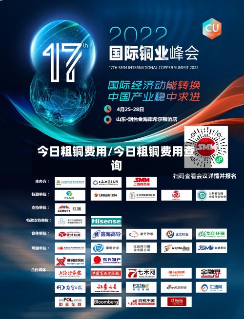 今日粗铜费用/今日粗铜费用查询