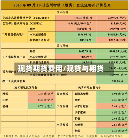 现货期货费用/现货与期货-第2张图片