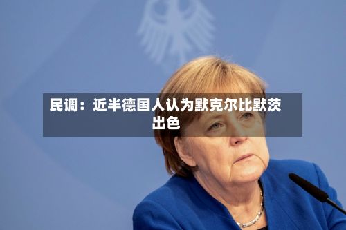 民调：近半德国人认为默克尔比默茨出色-第2张图片