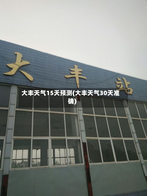 大丰天气15天预测(大丰天气30天准确)