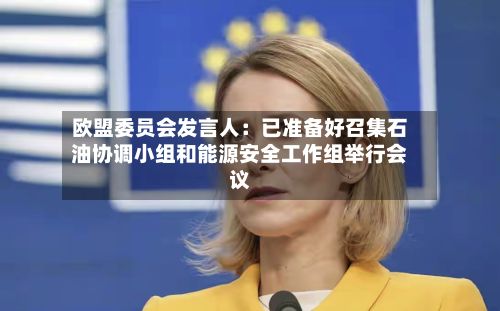 欧盟委员会发言人：已准备好召集石油协调小组和能源安全工作组举行会议-第2张图片