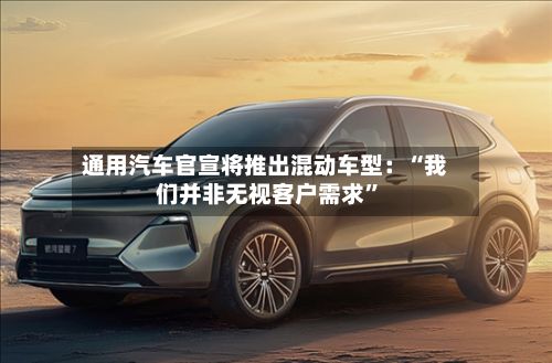 通用汽车官宣将推出混动车型：“我们并非无视客户需求”-第2张图片