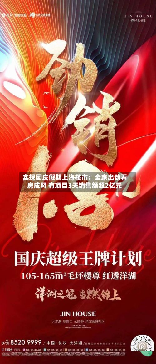 实探国庆假期上海楼市：全家出动看房成风 有项目3天销售额超2亿元-第3张图片