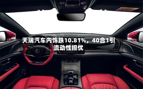 天瑞汽车内饰跌10.81%，40合1引流动性担忧-第3张图片