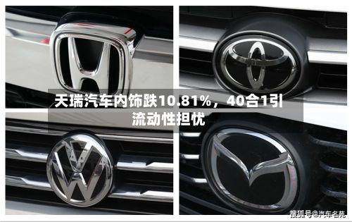 天瑞汽车内饰跌10.81%，40合1引流动性担忧-第2张图片